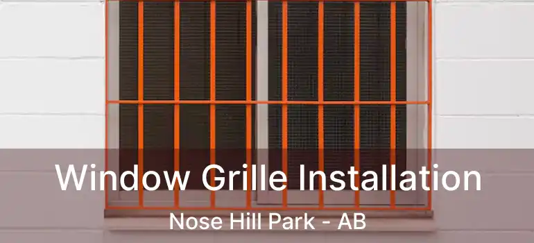  Window Grille Installation Nose Hill Park - AB