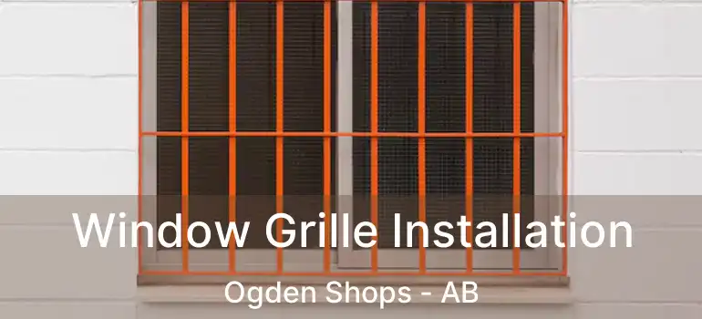 Window Grille Installation Ogden Shops - AB