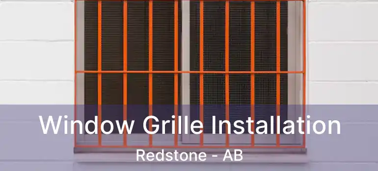  Window Grille Installation Redstone - AB