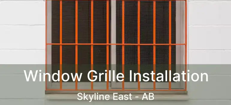  Window Grille Installation Skyline East - AB