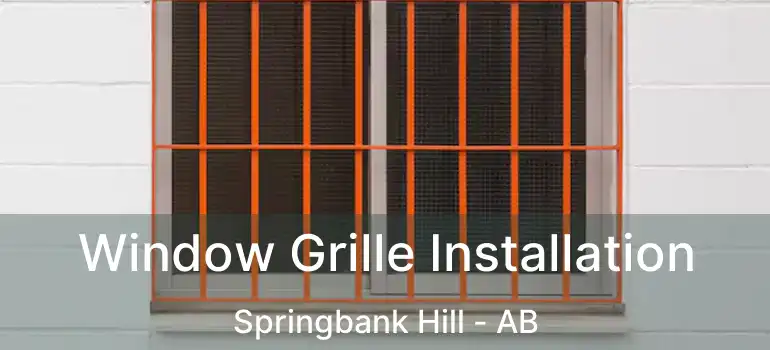  Window Grille Installation Springbank Hill - AB