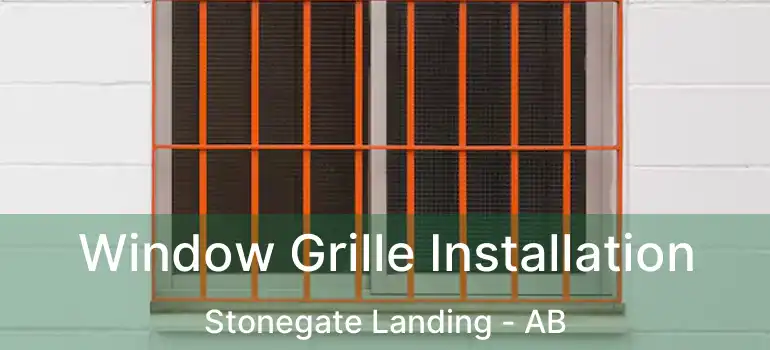  Window Grille Installation Stonegate Landing - AB