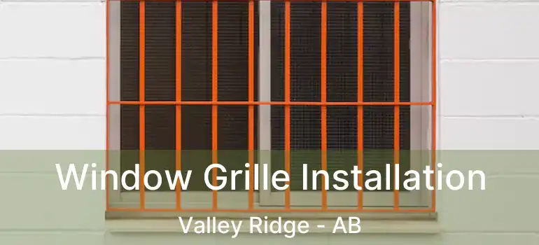  Window Grille Installation Valley Ridge - AB