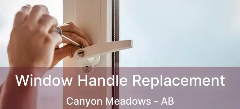  Window Handle Replacement Canyon Meadows - AB
