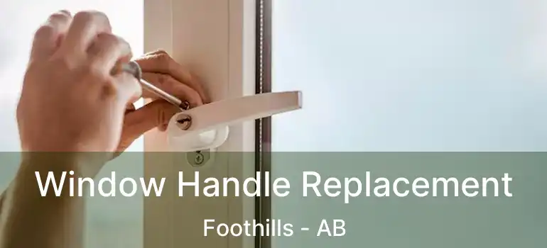  Window Handle Replacement Foothills - AB