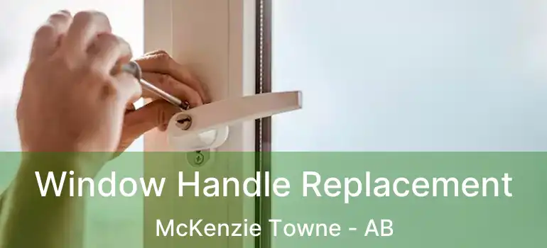  Window Handle Replacement McKenzie Towne - AB