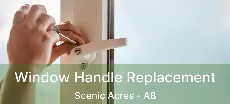  Window Handle Replacement Scenic Acres - AB