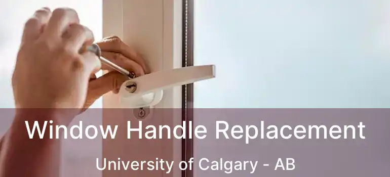  Window Handle Replacement University of Calgary - AB