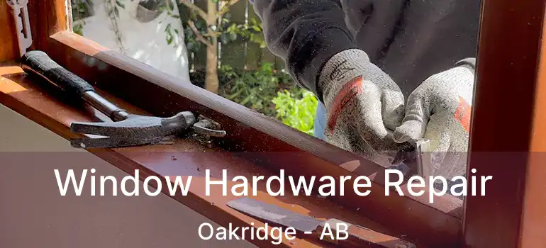  Window Hardware Repair Oakridge - AB