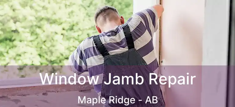  Window Jamb Repair Maple Ridge - AB