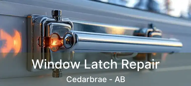  Window Latch Repair Cedarbrae - AB