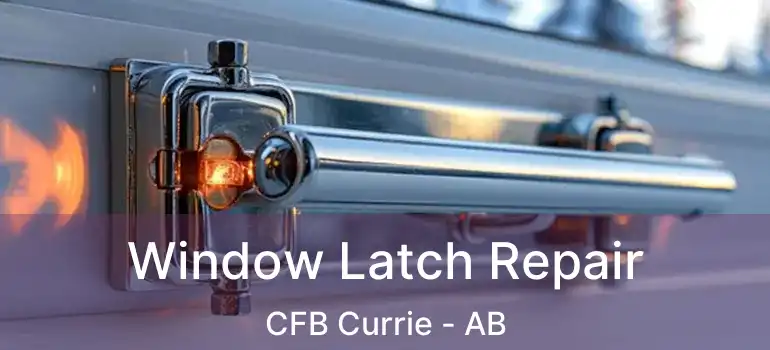  Window Latch Repair CFB Currie - AB