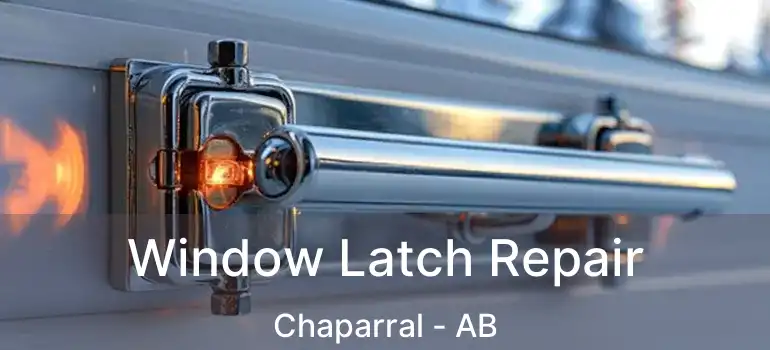  Window Latch Repair Chaparral - AB