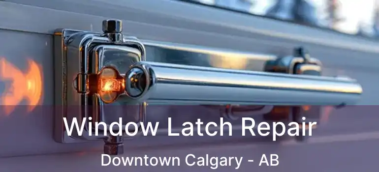  Window Latch Repair Downtown Calgary - AB