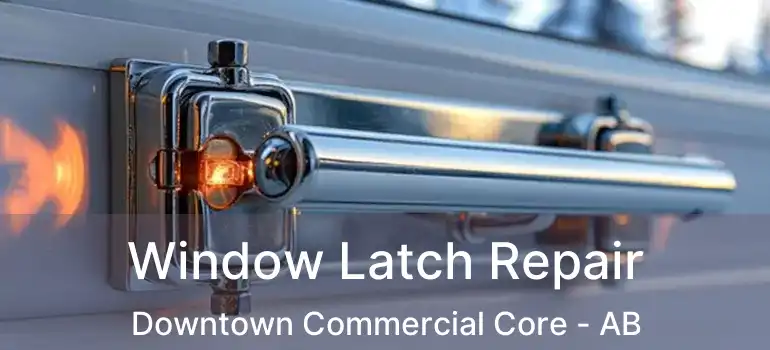  Window Latch Repair Downtown Commercial Core - AB