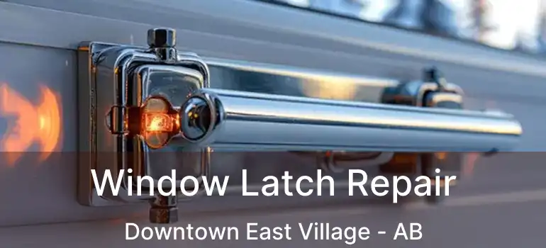  Window Latch Repair Downtown East Village - AB