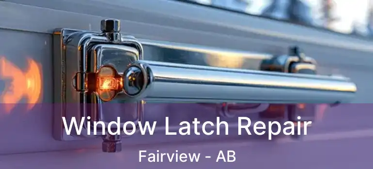  Window Latch Repair Fairview - AB