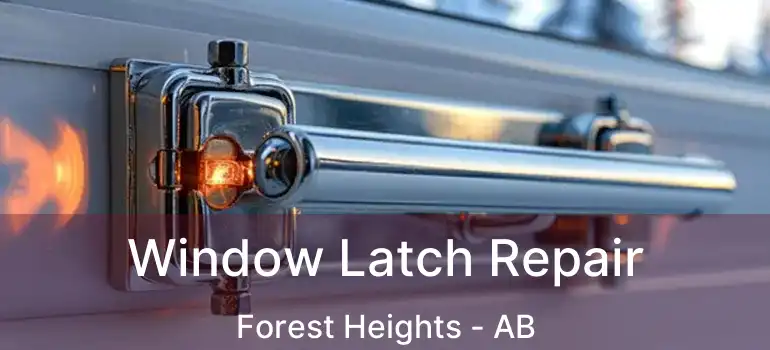  Window Latch Repair Forest Heights - AB