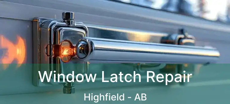  Window Latch Repair Highfield - AB