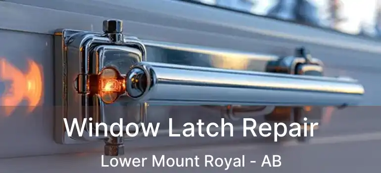  Window Latch Repair Lower Mount Royal - AB