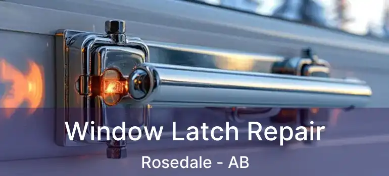 Window Latch Repair Rosedale - AB