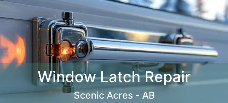  Window Latch Repair Scenic Acres - AB
