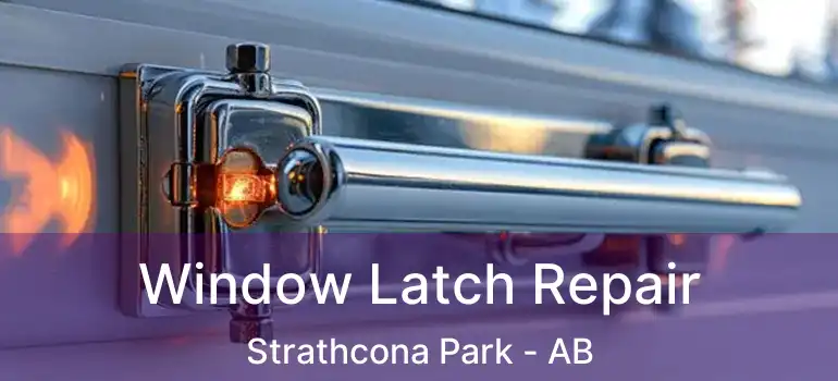  Window Latch Repair Strathcona Park - AB