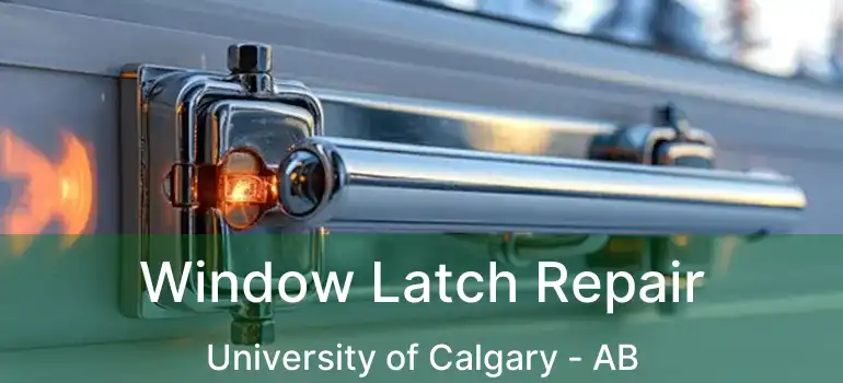  Window Latch Repair University of Calgary - AB