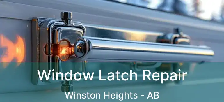  Window Latch Repair Winston Heights - AB