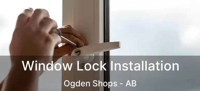  Window Lock Installation Ogden Shops - AB