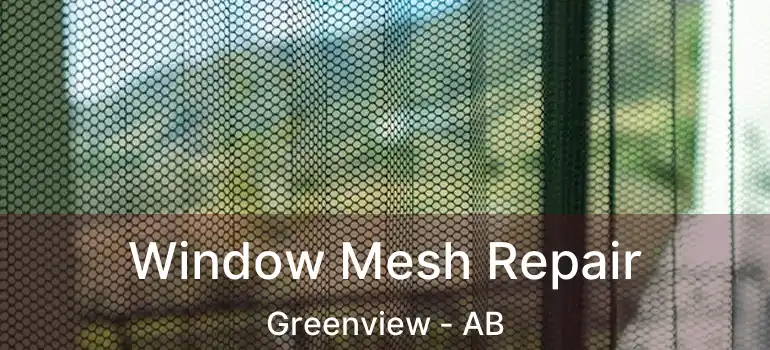  Window Mesh Repair Greenview - AB