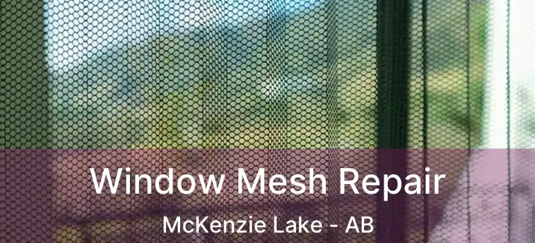  Window Mesh Repair McKenzie Lake - AB