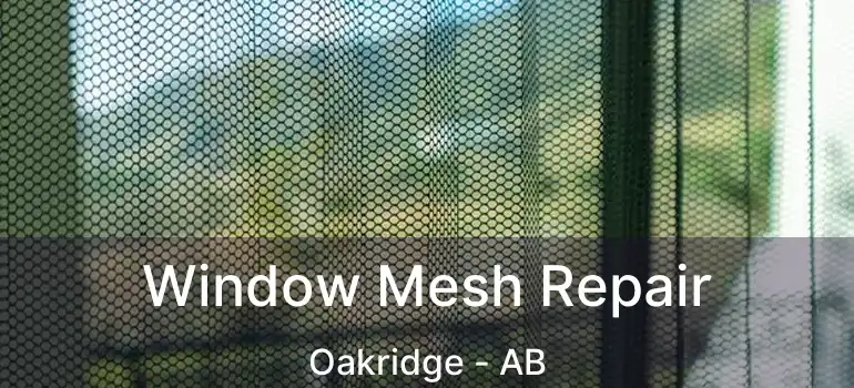 Window Mesh Repair Oakridge - AB