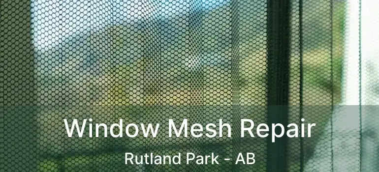  Window Mesh Repair Rutland Park - AB