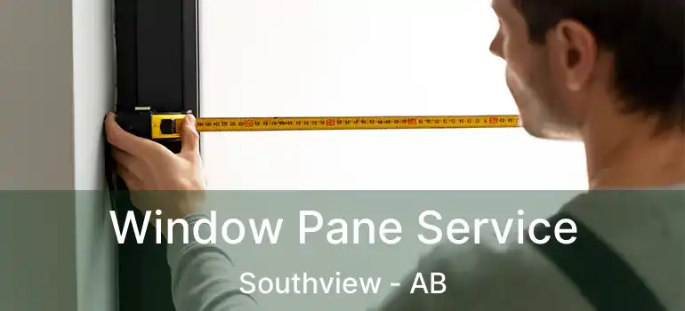  Window Pane Service Southview - AB