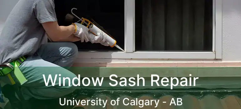  Window Sash Repair University of Calgary - AB