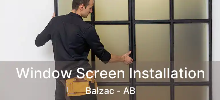  Window Screen Installation Balzac - AB
