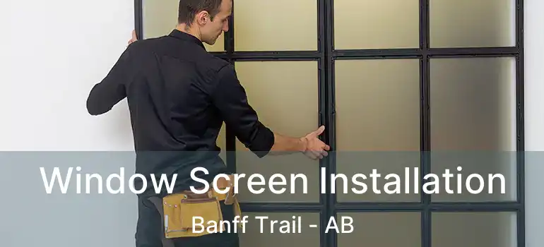  Window Screen Installation Banff Trail - AB