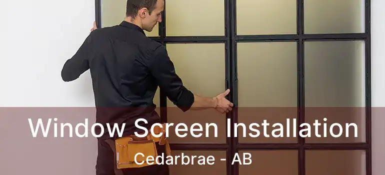  Window Screen Installation Cedarbrae - AB