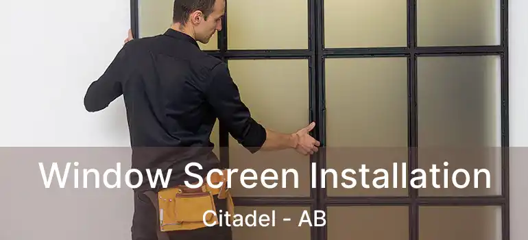  Window Screen Installation Citadel - AB