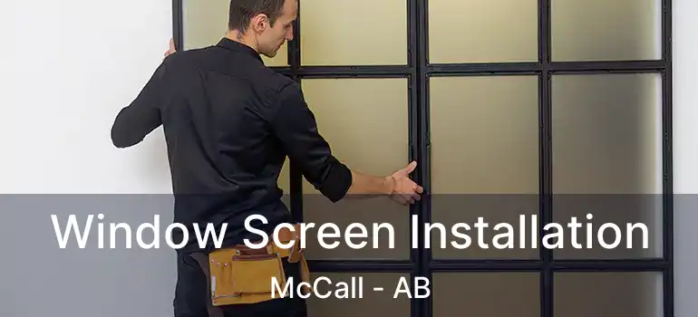 Window Screen Installation McCall - AB