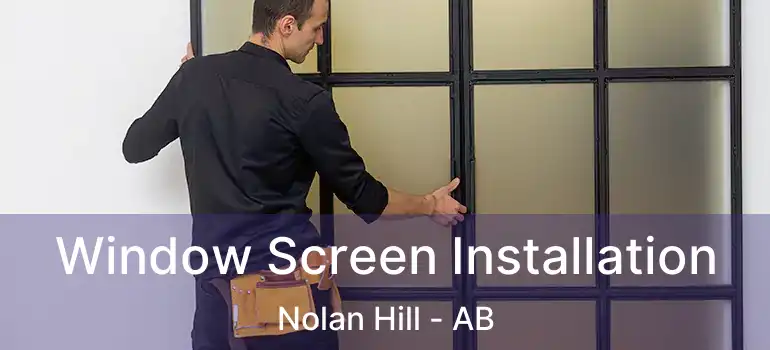  Window Screen Installation Nolan Hill - AB
