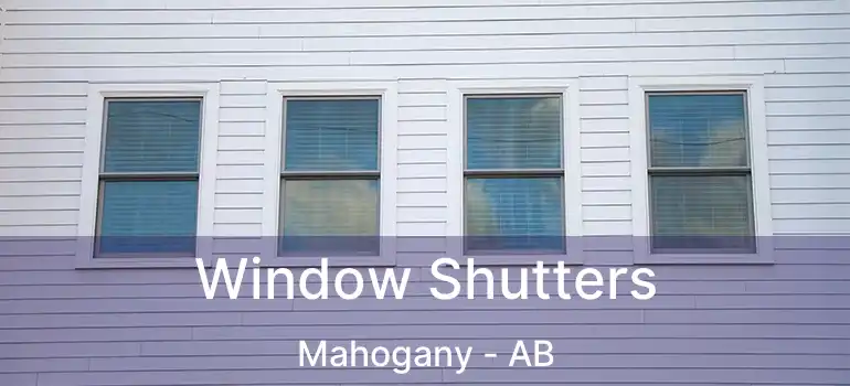  Window Shutters Mahogany - AB