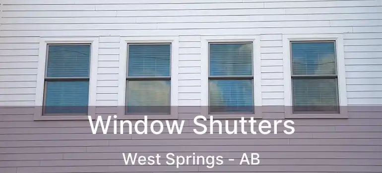  Window Shutters West Springs - AB