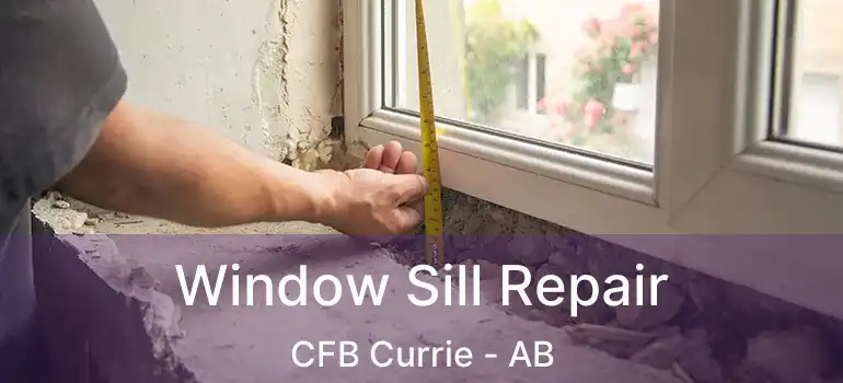  Window Sill Repair CFB Currie - AB