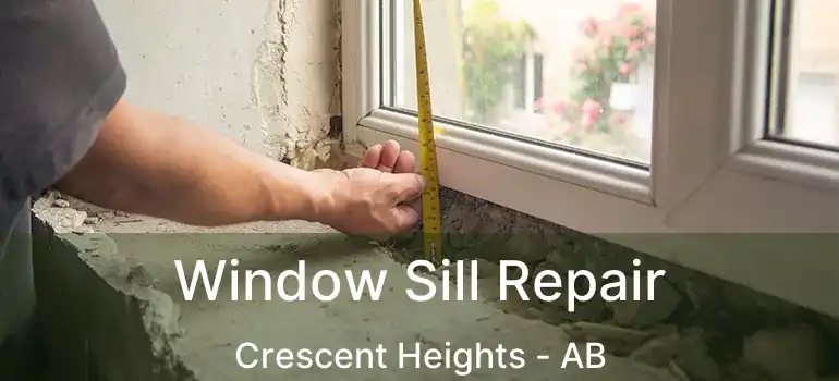  Window Sill Repair Crescent Heights - AB
