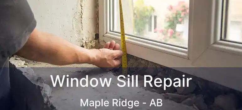  Window Sill Repair Maple Ridge - AB