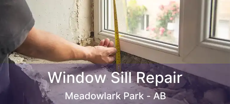  Window Sill Repair Meadowlark Park - AB