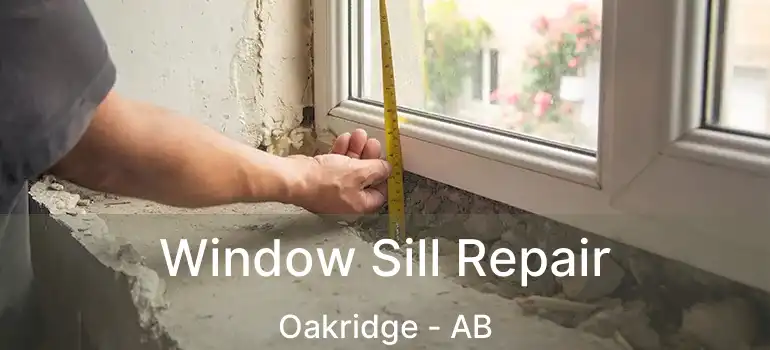  Window Sill Repair Oakridge - AB