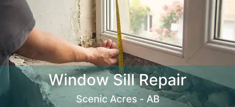  Window Sill Repair Scenic Acres - AB